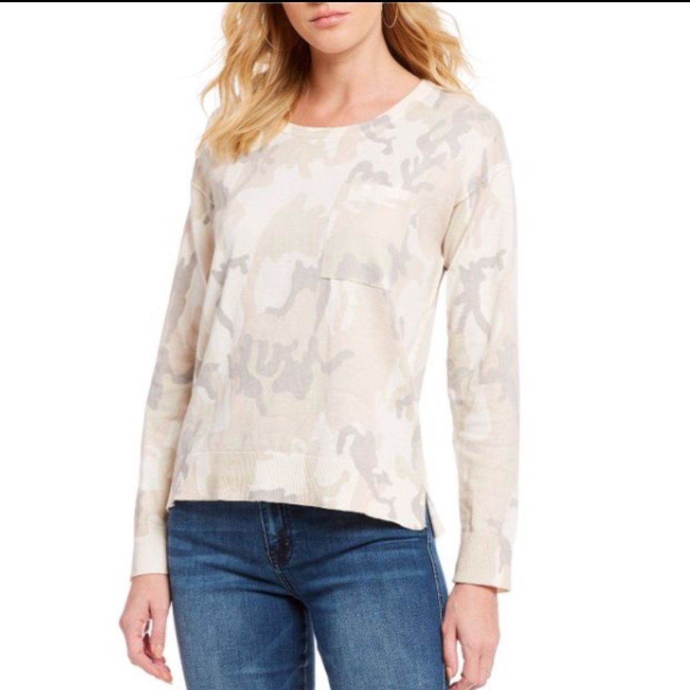 Sanctuary camo one pocket sweater NWT - Picture 2 of 7
